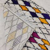 Handmade wool Berber rug 193x97cm