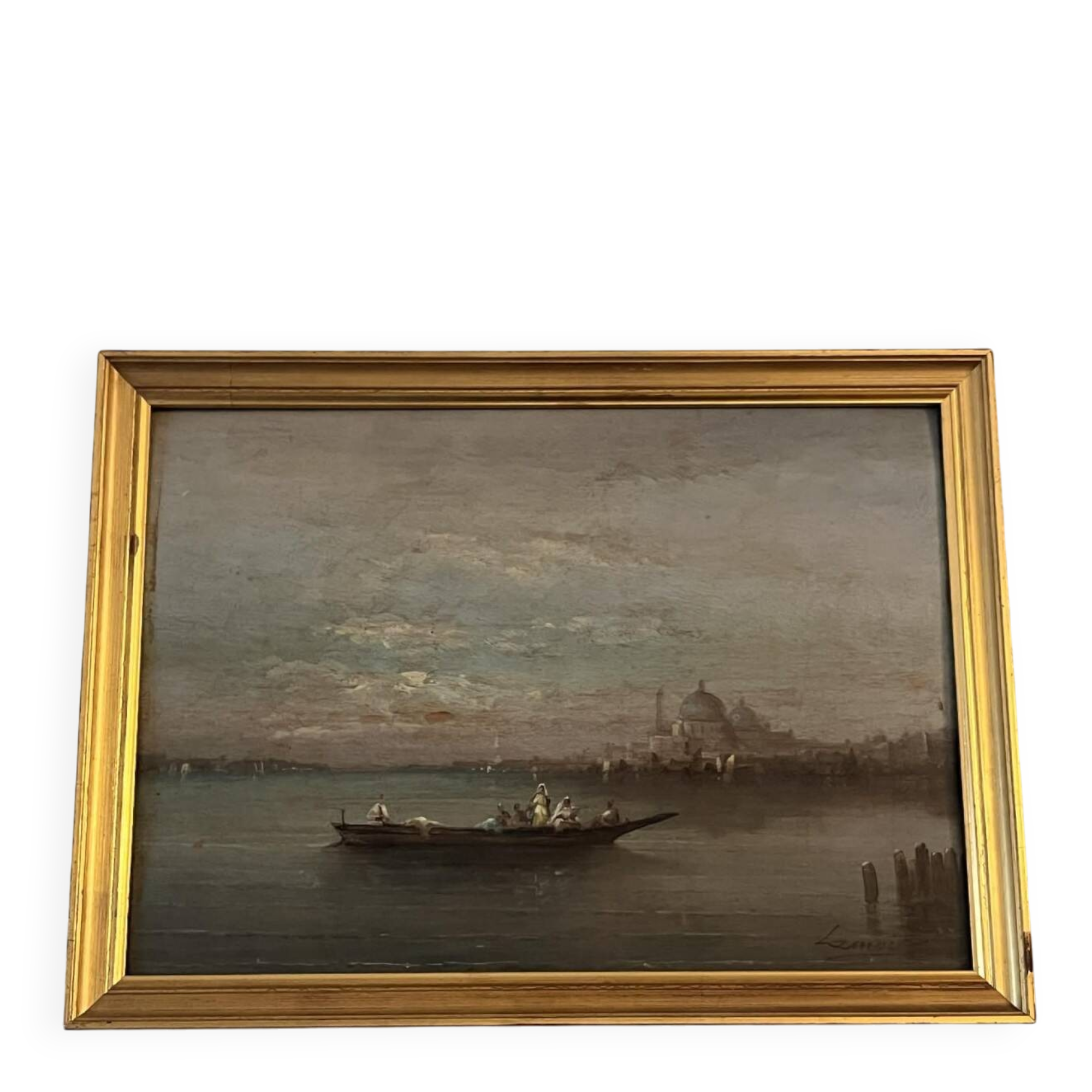 Lamois: oil on panel / view of Venice
