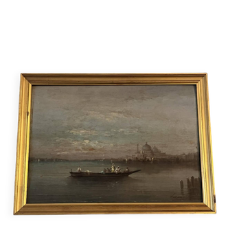 Lamois: oil on panel / view of Venice