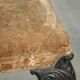 Siège / ottoman néerlandais antique du XVIIIe siècle en tissu velours