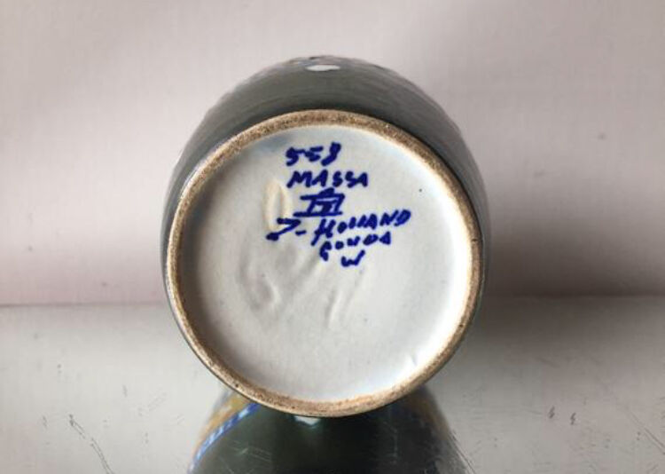 Dutch Vase Art Deco Gouda Massa Delft ware