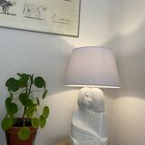Ceramic entwined couple lamp