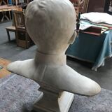Man bust in square marble signed "F. Dezandes"