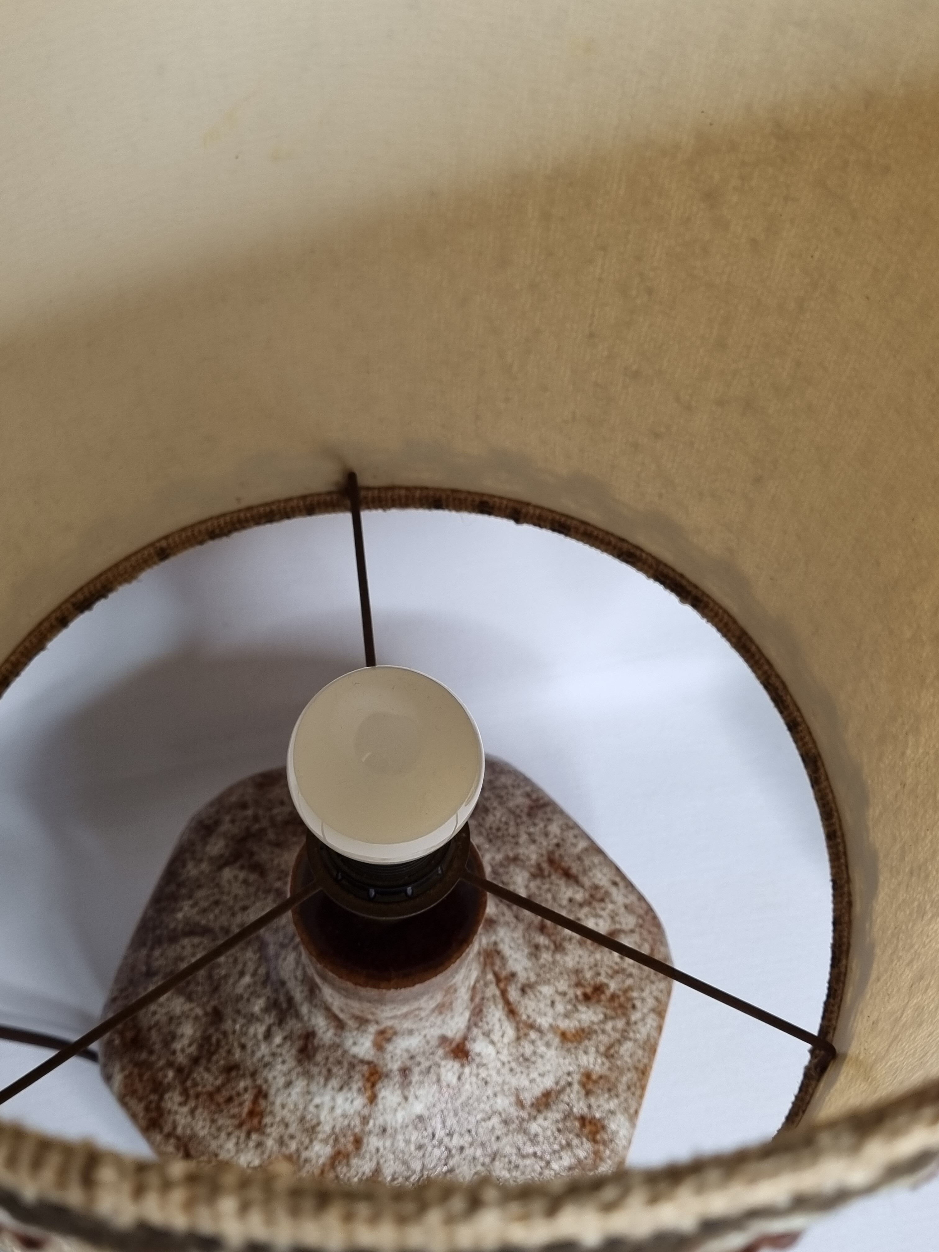 Paire de lampes vintage, fat lava, Stein Keramik, West Germany, 44 cm