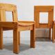 Vintage stretch dining table and 4 chairs by S. Coppola for Roche Bobois