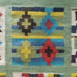 Wall hung wool rug in many colors (Can easily be made into a floor rug)
