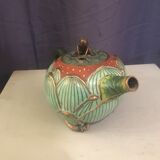 Cloisonnée tea in the shape of lotus flower