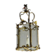 Gilt bronze lantern, original curved glass, circa 1900