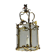 Gilt bronze lantern, original curved glass, circa 1900