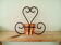 Flower wall mount wrought iron + copper 60s