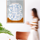 Pop-up Christmas 22 - Wall poster white vase with the word love 50cm*70cm