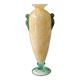 Amphora vase, speckled yellow. Murano style. Blown glass. Height 28 cm