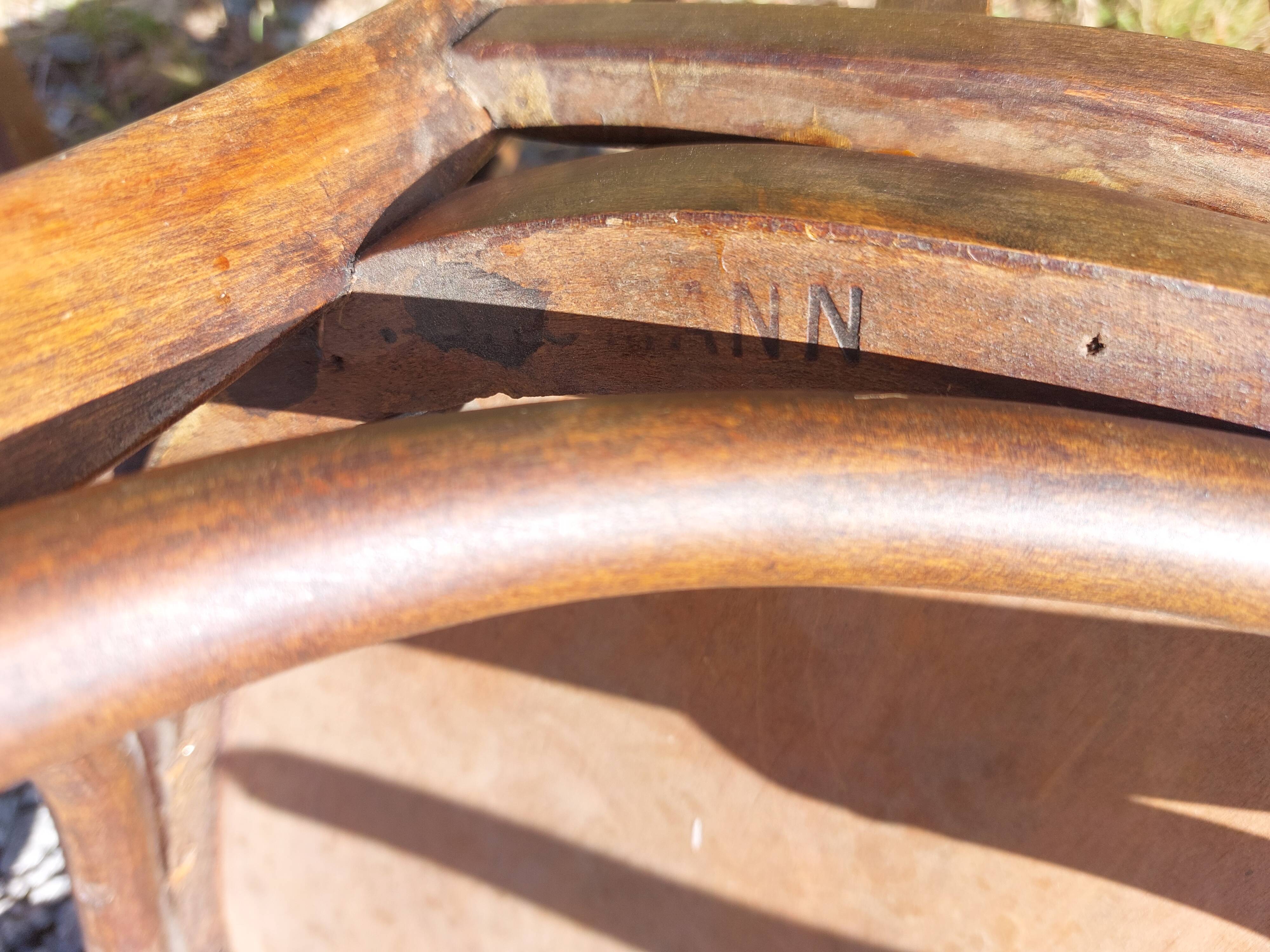 4 fauteuils Baumann en bois courbé