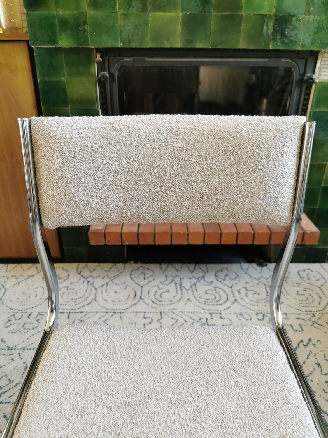 4 renovated vintage sled chairs