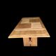 Dining Table with Extensions, 1940s In Solid Oak