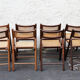 Lot de 8 chaises cannées pliantes