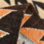 3x10 Turkish Orange & Burgundy Kilim Runner Rug, 92x302Cm