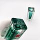 Paire de soliflores brutalistes Schott Zwiesel Cristal Eisglas