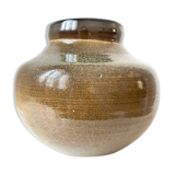 Vase in sandstone Serge Guerrier XX eme century.