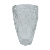 Glass vase patterned vintage flowers 40/50