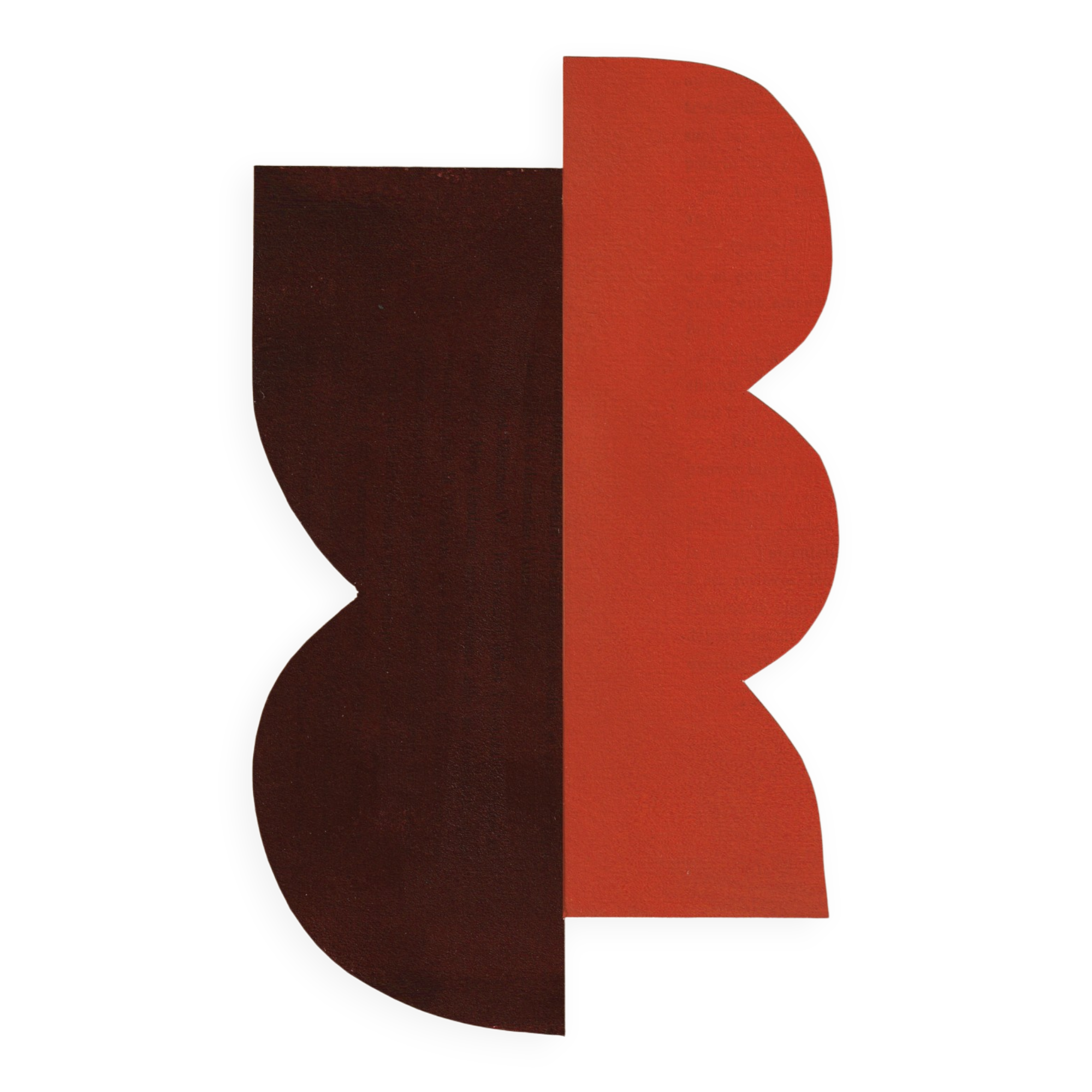 Abstract collage on paper signed eawy