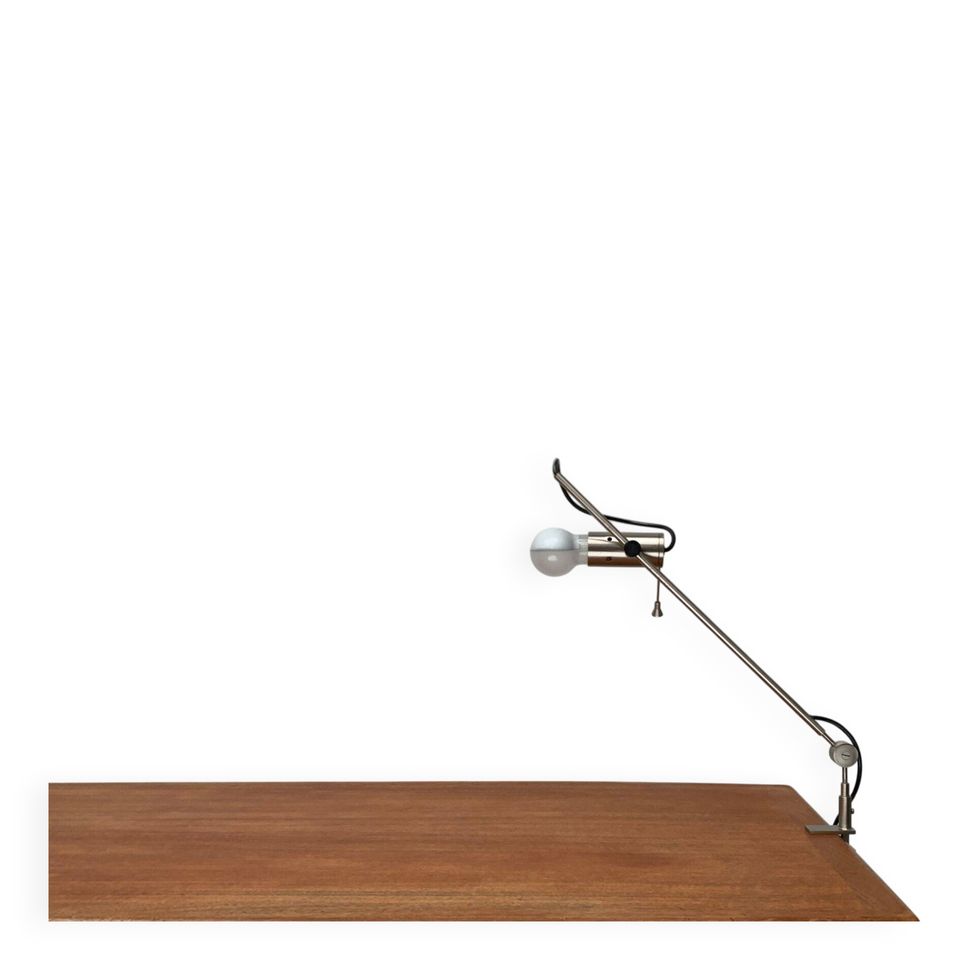 Italian table clamp lamp Model 255 by Tito Agnoli for Oluce, 1950s