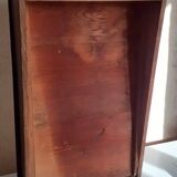 Old sloping pine display case