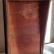 Old sloping pine display case