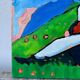 Tableau huile sur toile campagne couple