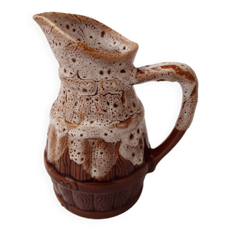 Vintage stoneware wine, cider, water pitcher