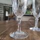 Set of 6 vintage champagne flutes in chiseled crystal