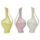 3 vases en porcelaine pastel "Luise" du milieu du siècle, Fritz Heidenreich, allemand
