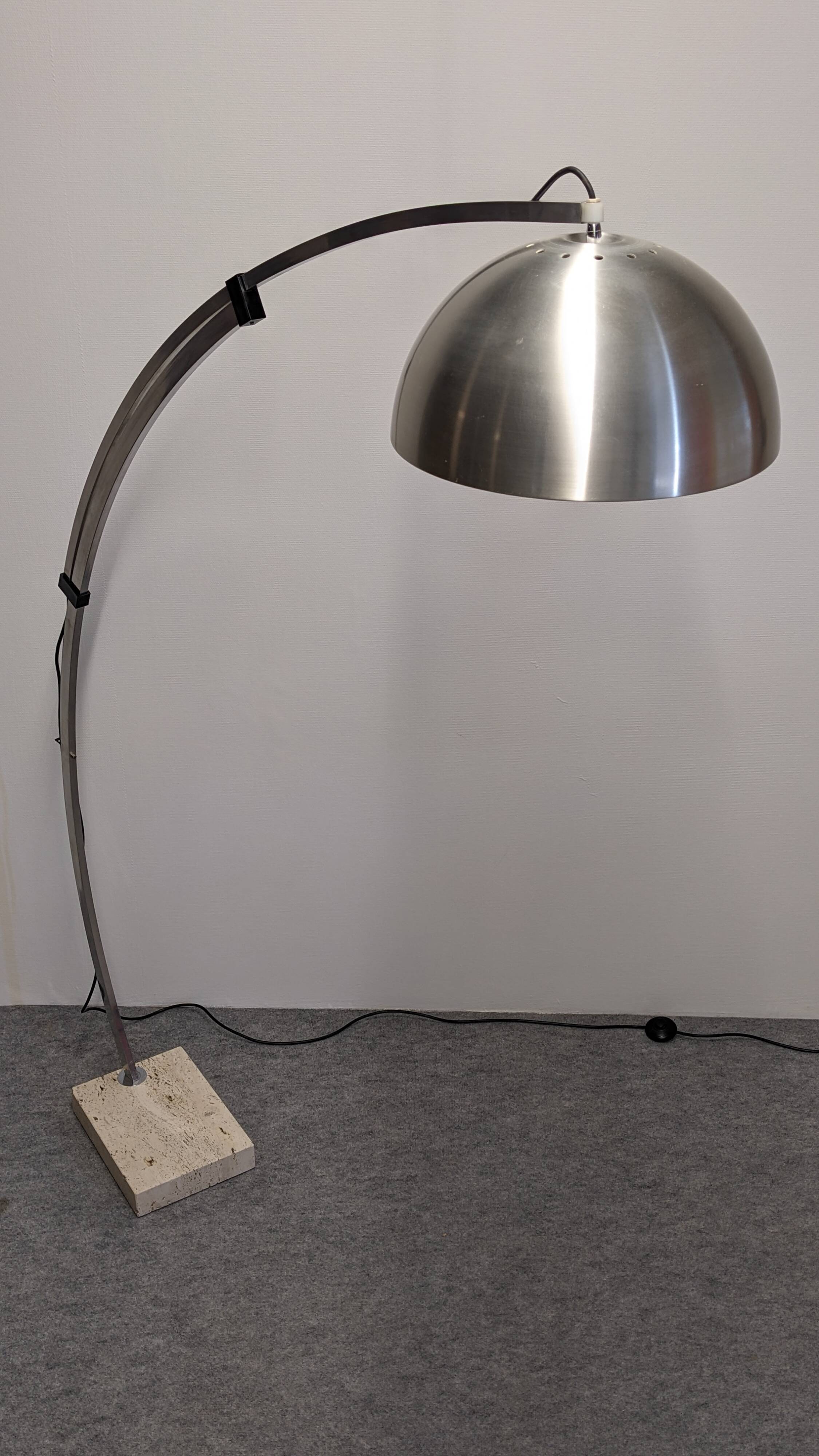 Italian Space Age Arc Floor Lamp, 60s-70s