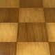 Chess set with wooden board and pieces