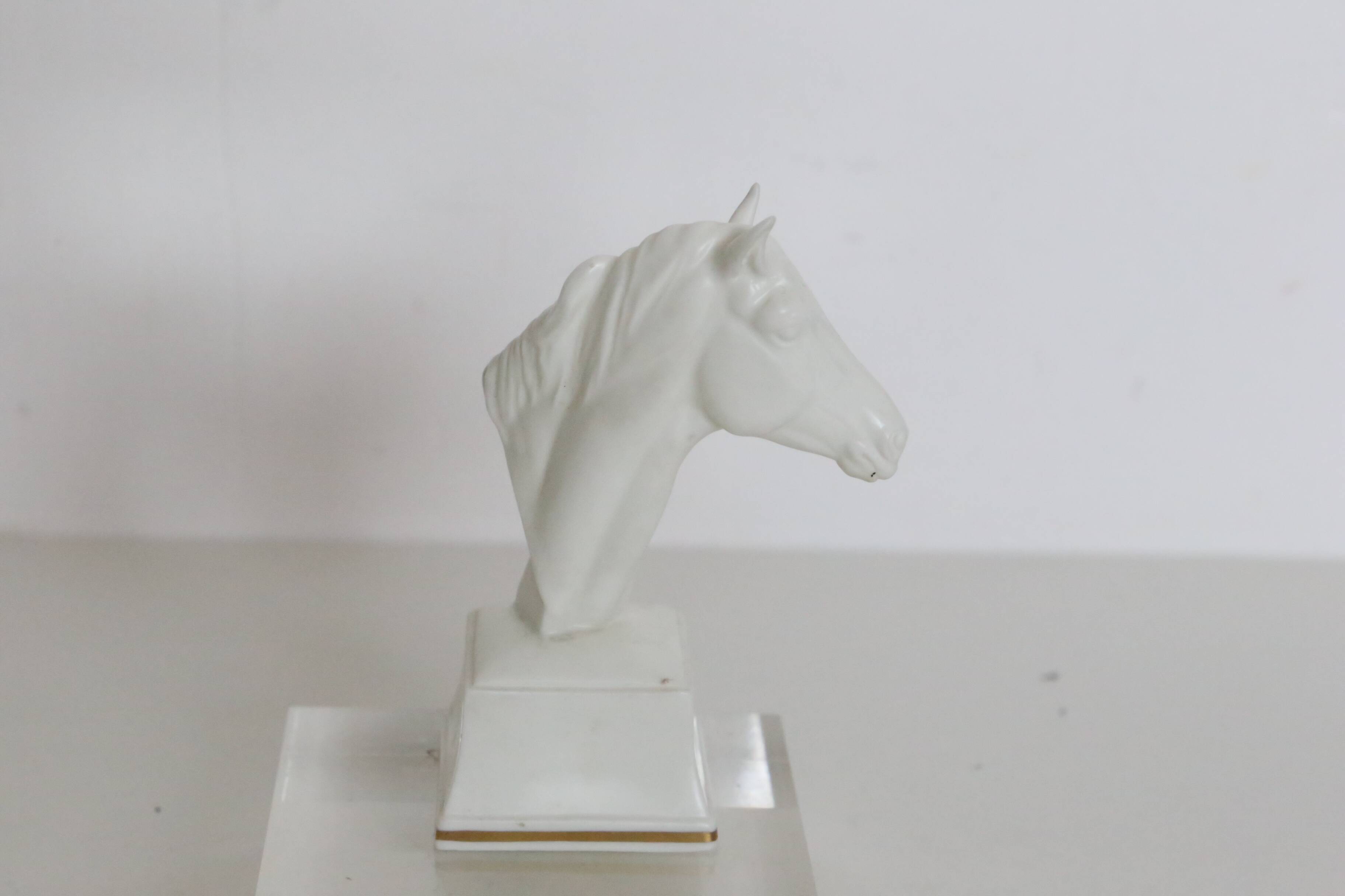 Atheon horse head figurine, Royal Worcester, porcelain