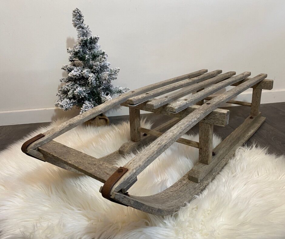 Old sledding wood patinated wood