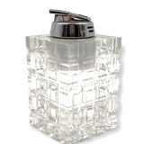 Clear Lucite table lighter, Italy 1970s