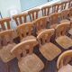 Set of 60 bistro cafe bar restaurant chairs - wood - vintage