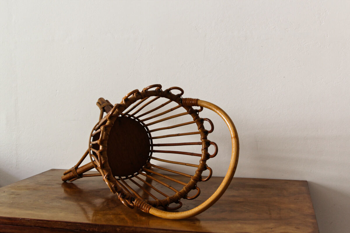 Vintage rattan basket