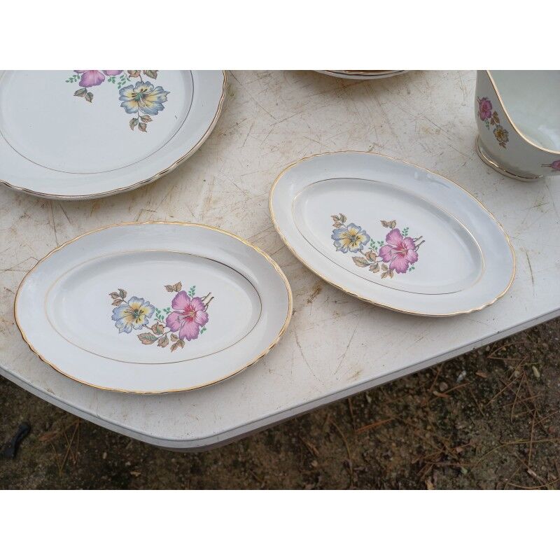 "Orchies Moulin des Loups" porcelain dinner service