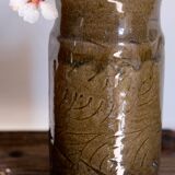 Vase enamelled unique piece signed