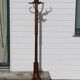 Baumann parrot coat rack, simple, dark beech