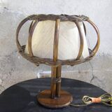 Vintage rattan lamp