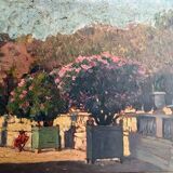 Painting Paris Jardin du Luxembourg Early 20th Impressionism