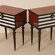Pair of bedside table restyled swing door year 60