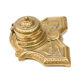 Encrier Art nouveau bronze doré vintage ancien