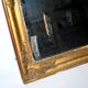 Old mercury mirror Restoration 19th century - Gilded frame with leaf