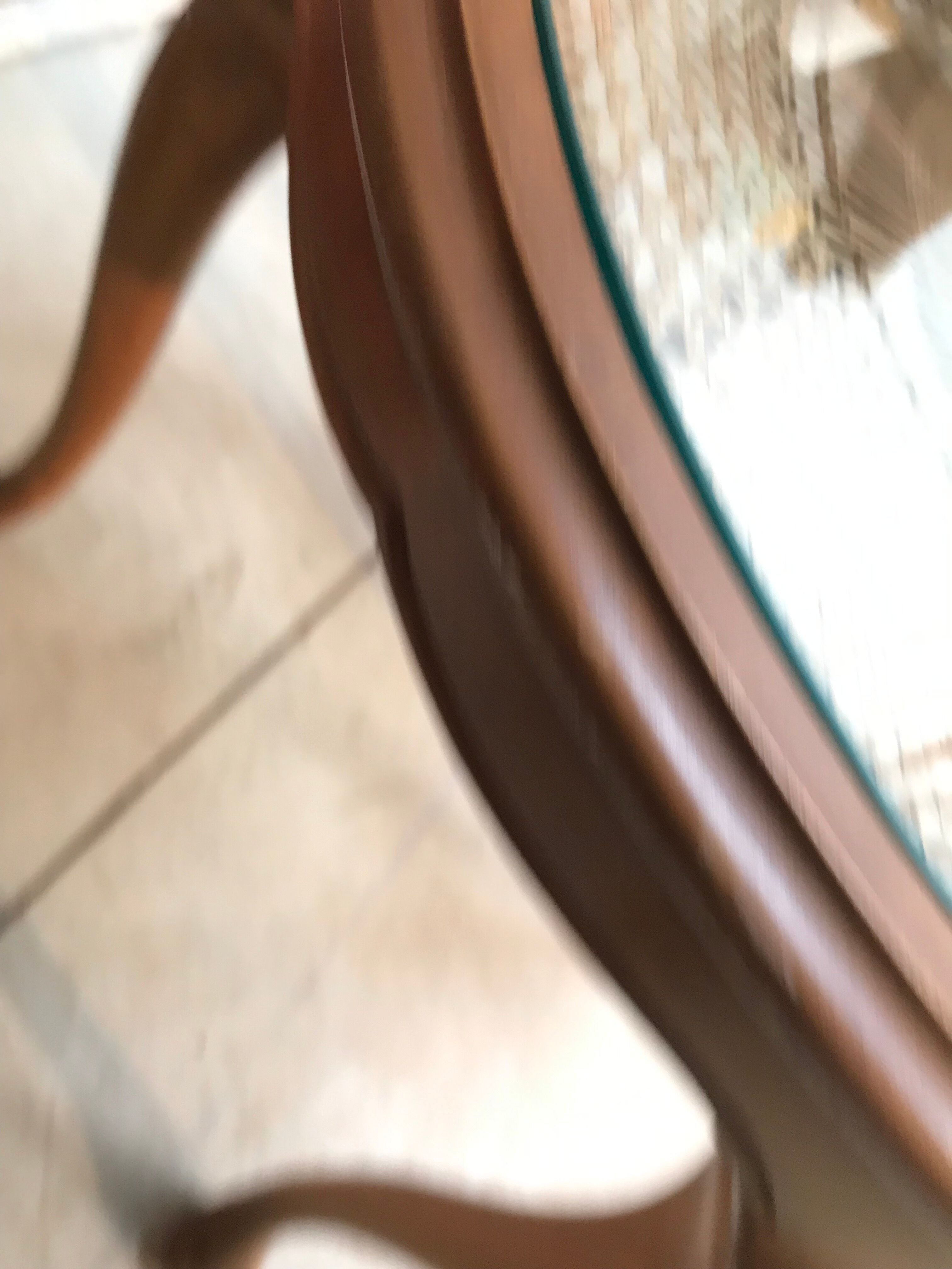 Coffee table in cannage