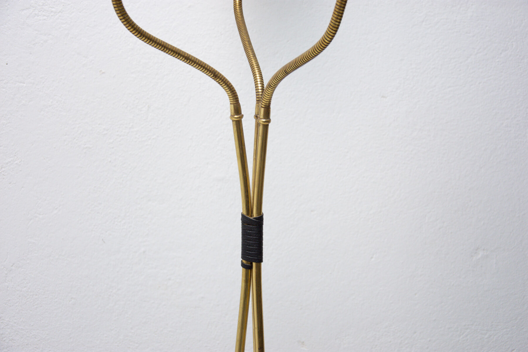 Mid century adjustable gooseneck floor lamp, Brussels period, 1960´s