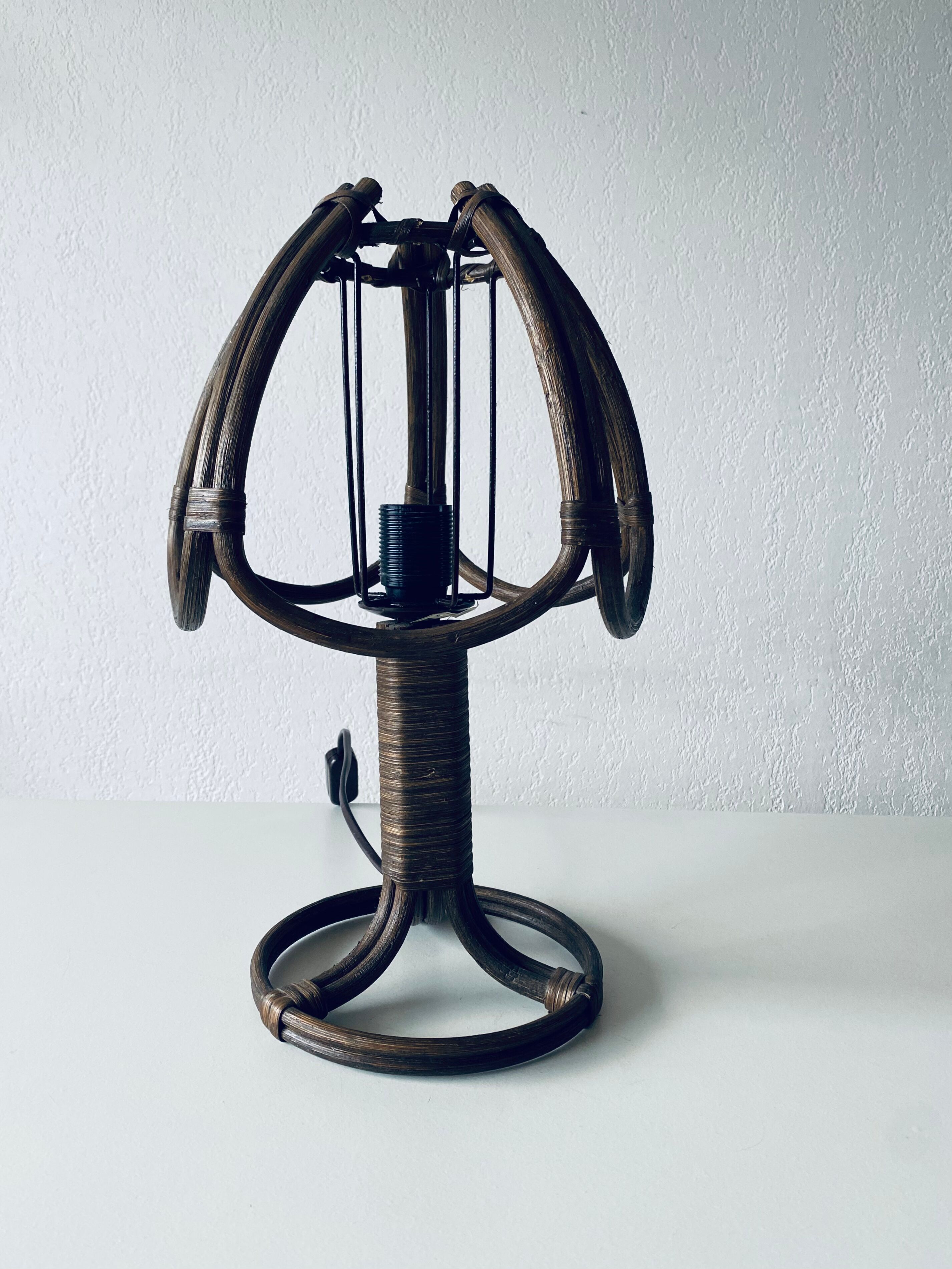 Vintage rattan lamp